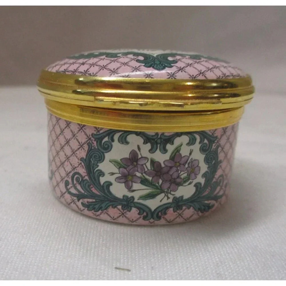 Enamel Box Halcyon Days St Valentines Day for my love1979 Jewelry Box lover - Picture 2 of 5